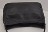 Authentic PRADA Leather Nappa Plastic Shoulder Hand Bag Purse Black 4669J