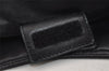 Authentic PRADA Leather Nappa Plastic Shoulder Hand Bag Purse Black 4669J