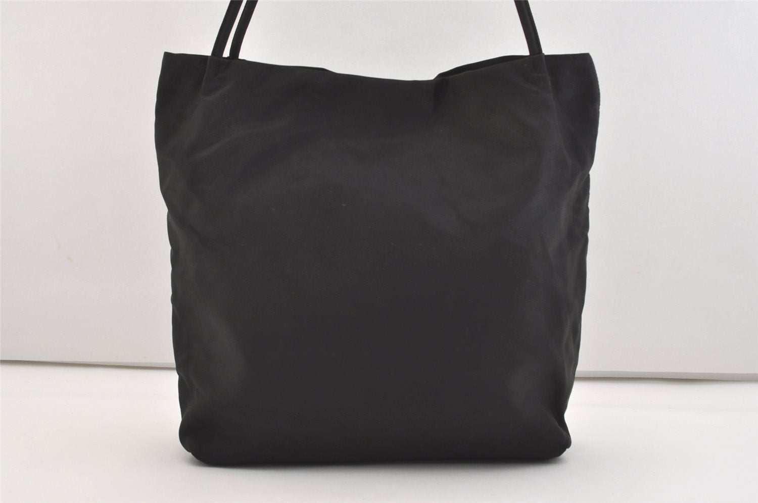 Authentic PRADA Vintage Nylon Tessuto Shoulder Tote Bag Black 4670J