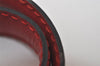 Authentic Louis Vuitton Leather Shoulder Strap Red 40.4-47.2" LV 4671I