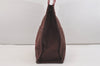Authentic HERMES Vintage Fourre Tout MM Hand Tote Bag Canvas Wine Red 4671J