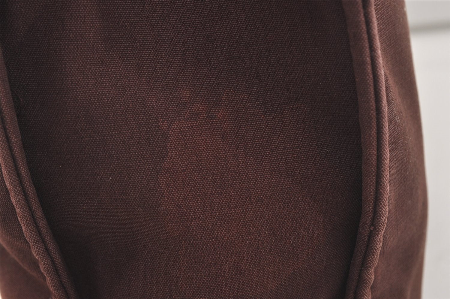 Authentic HERMES Vintage Fourre Tout MM Hand Tote Bag Canvas Wine Red 4671J