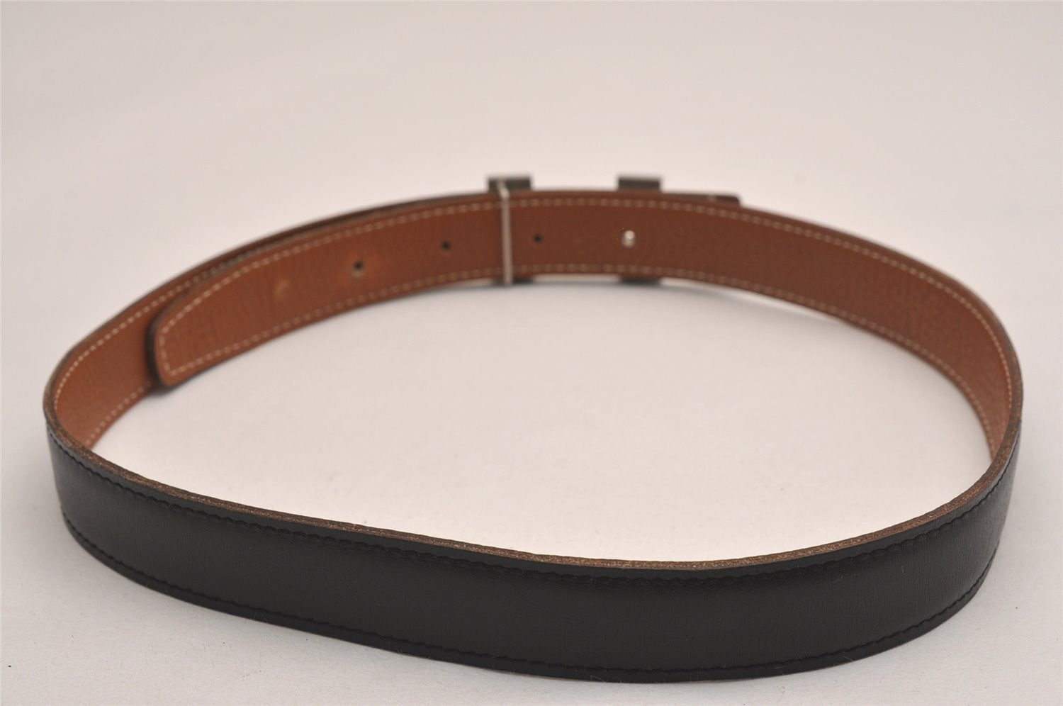 Authentic HERMES Mini Constance Leather Belt Size 65cm 25.6