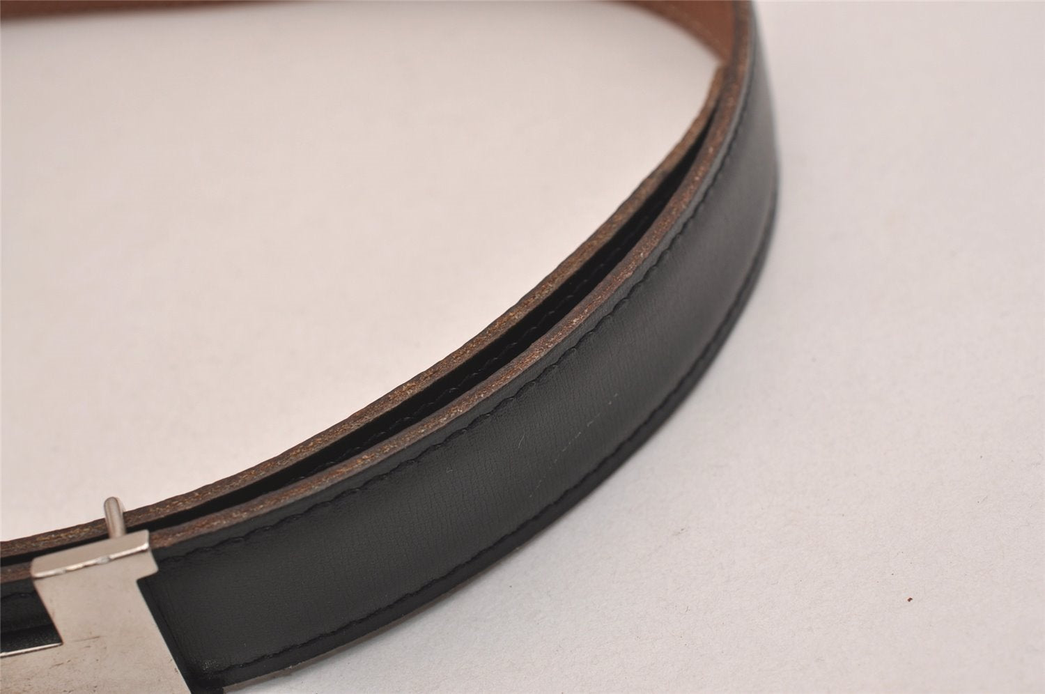 Authentic HERMES Mini Constance Leather Belt Size 65cm 25.6