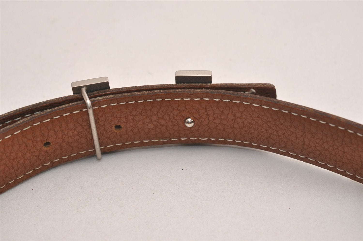 Authentic HERMES Mini Constance Leather Belt Size 65cm 25.6