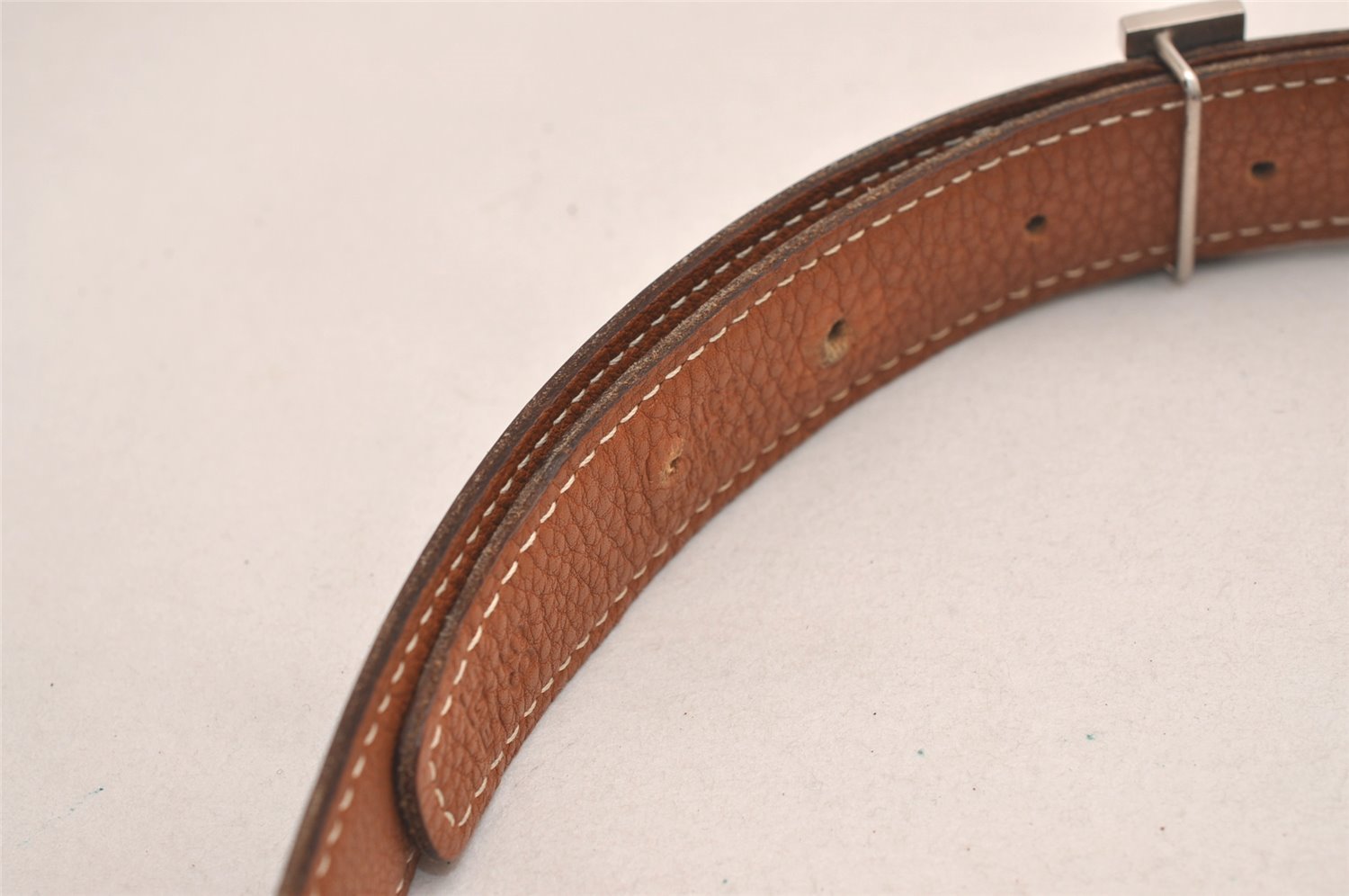 Authentic HERMES Mini Constance Leather Belt Size 65cm 25.6