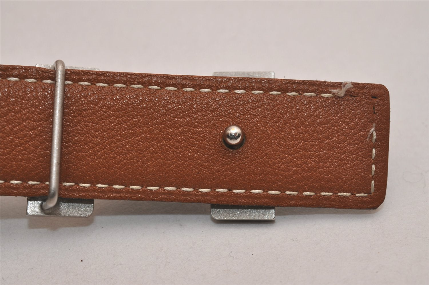 Authentic HERMES Mini Constance Leather Belt Size 65cm 25.6