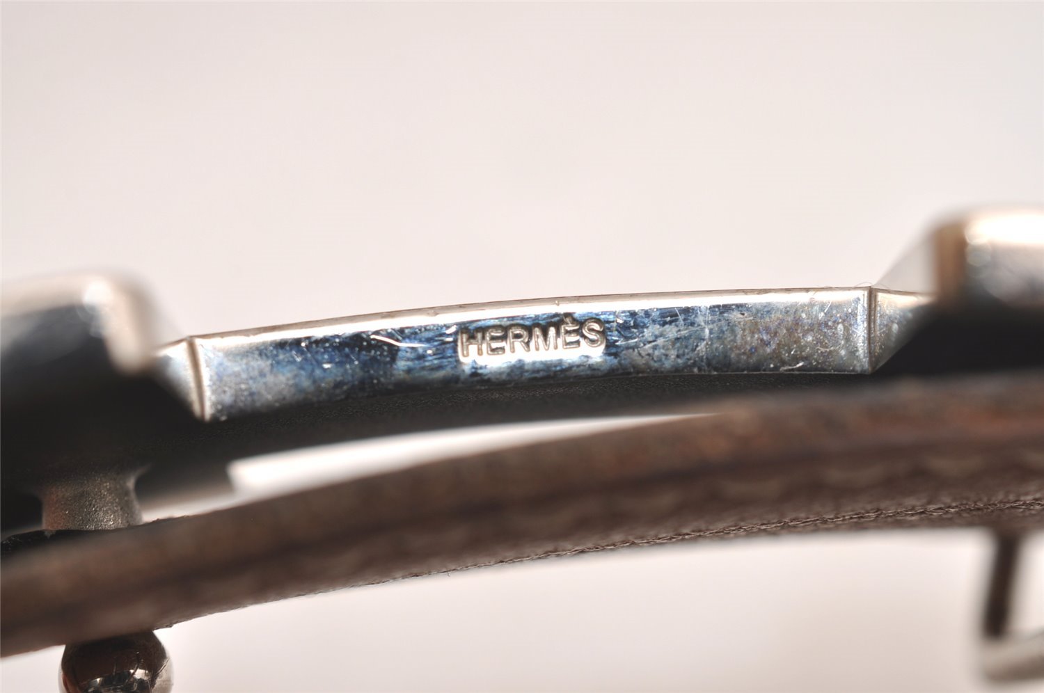 Authentic HERMES Mini Constance Leather Belt Size 65cm 25.6