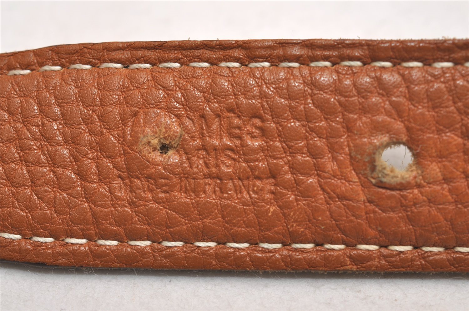 Authentic HERMES Mini Constance Leather Belt Size 65cm 25.6