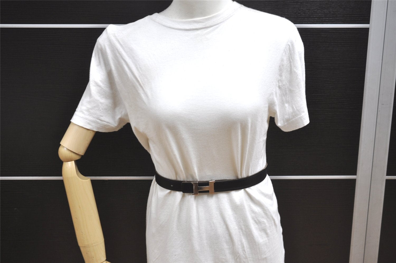 Authentic HERMES Mini Constance Leather Belt Size 65cm 25.6