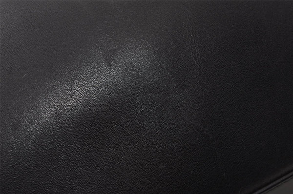 Authentic GUCCI Vintage Shoulder Bag Purse Leather 0013811 Black 4673I