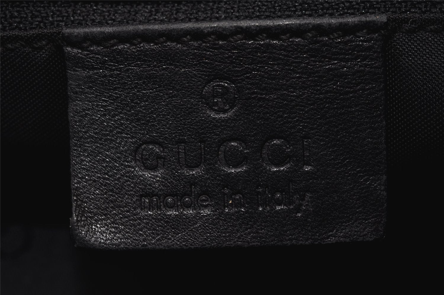 Authentic GUCCI Vintage Shoulder Bag Purse Leather 0013811 Black 4673I