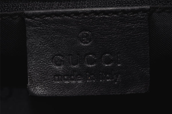 Authentic GUCCI Vintage Shoulder Bag Purse Leather 0013811 Black 4673I