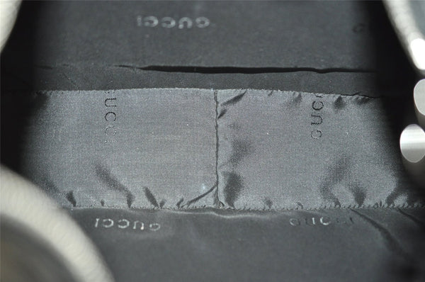 Authentic GUCCI Vintage Shoulder Bag Purse Leather 0013811 Black 4673I