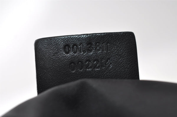 Authentic GUCCI Vintage Shoulder Bag Purse Leather 0013811 Black 4673I