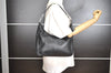 Authentic GUCCI Vintage Shoulder Bag Purse Leather 0013811 Black 4673I