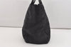 Authentic CHANEL New Travel Line Shoulder Tote Bag Nylon Leather Black 4673J