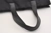 Authentic CHANEL New Travel Line Shoulder Tote Bag Nylon Leather Black 4673J