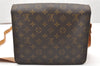 Authentic Louis Vuitton Monogram Cartouchiere GM M51252 Shoulder Cross Bag 4674K