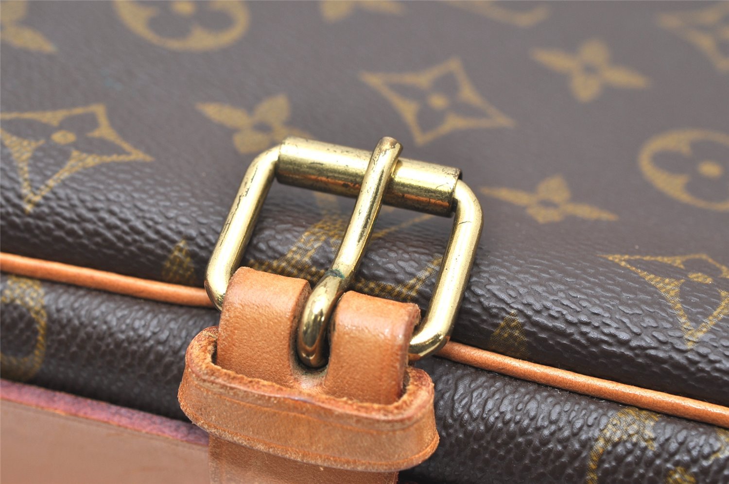 Authentic Louis Vuitton Monogram Cartouchiere GM M51252 Shoulder Cross Bag 4674K