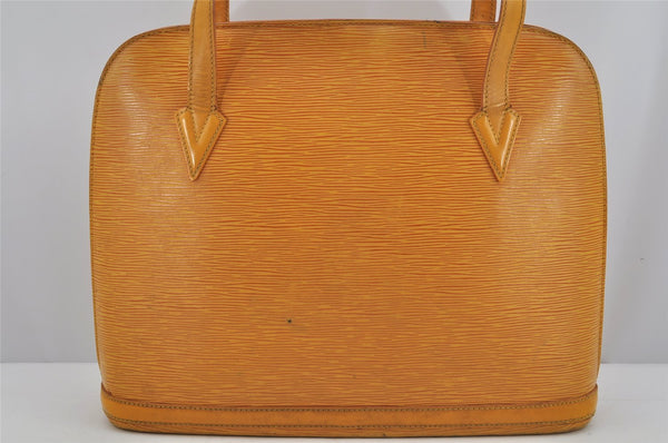 Authentic Louis Vuitton Epi Lussac Shoulder Tote Bag Yellow M52289 LV 4675J