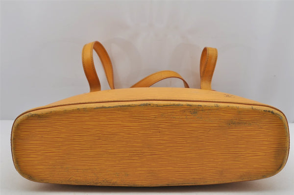 Authentic Louis Vuitton Epi Lussac Shoulder Tote Bag Yellow M52289 LV 4675J
