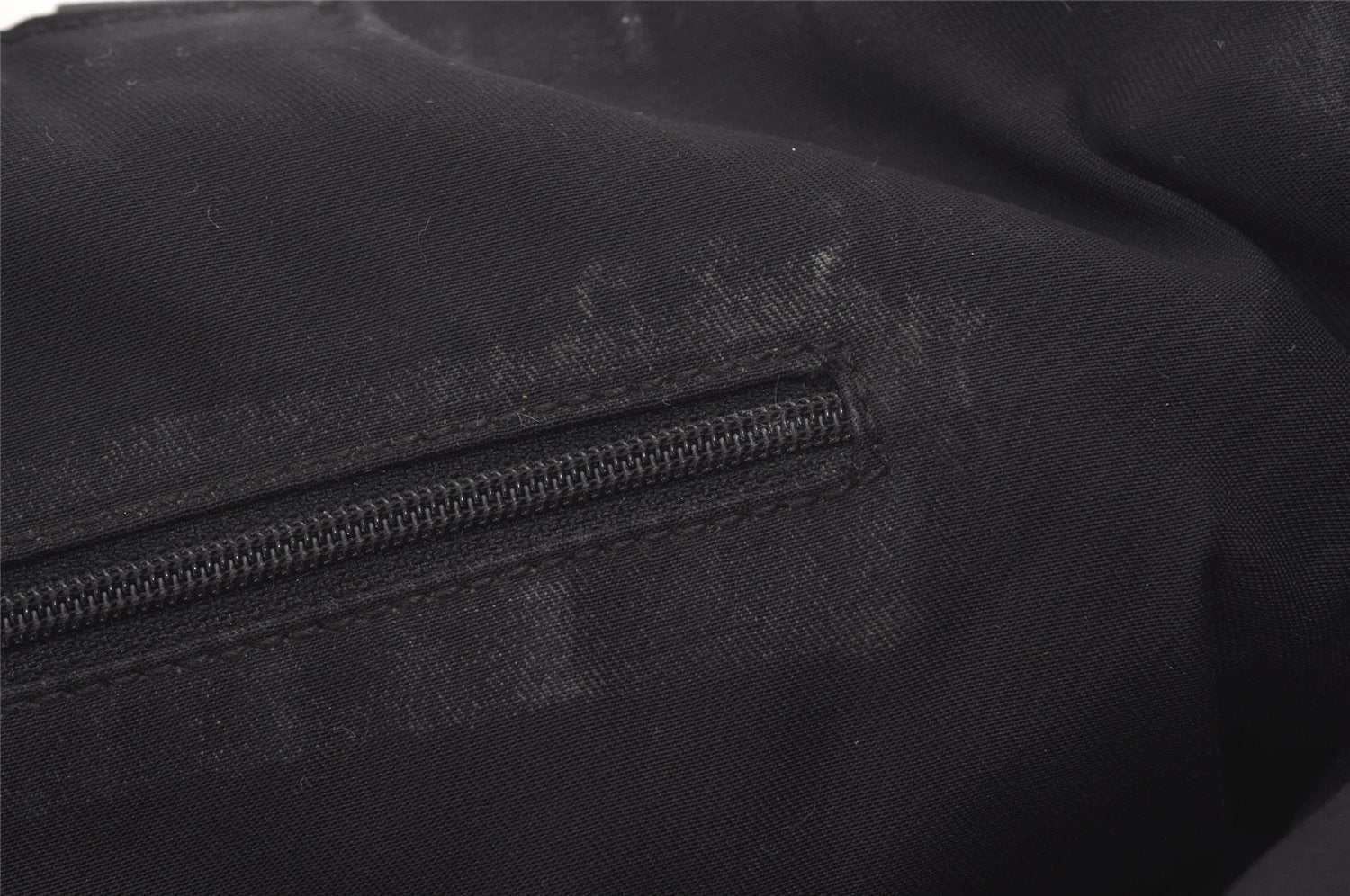 Authentic GUCCI Abbey Shoulder Tote Bag GG Canvas Leather 141472 Black 4676I