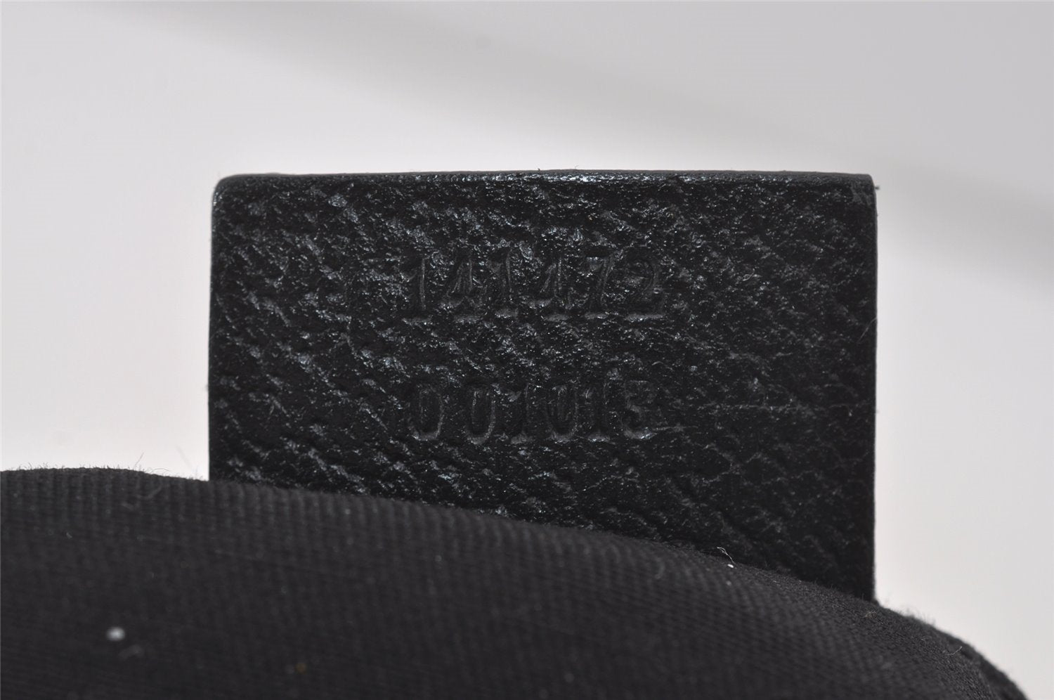 Authentic GUCCI Abbey Shoulder Tote Bag GG Canvas Leather 141472 Black 4676I