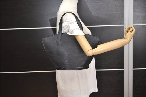 Authentic Louis Vuitton Epi Saint Jacques Hand Bag Black M52272 LV 4676J