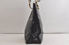 Authentic CHANEL Vintage CC Logo Chain Shoulder Tote Bag Enamel Black 4676K