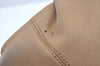 Authentic BURBERRY BLUE LABEL Vintage Shoulder Tote Bag Leather Beige 4677J