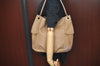 Authentic BURBERRY BLUE LABEL Vintage Shoulder Tote Bag Leather Beige 4677J