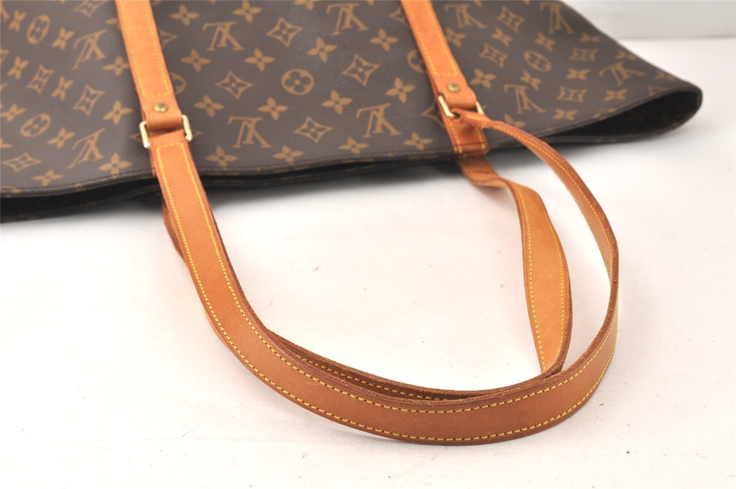 Authentic Louis Vuitton Monogram Sac Shopping PM Tote Bag M51108 LV 4678K