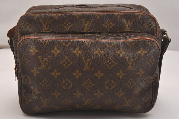 Authentic Louis Vuitton Monogram Nile Shoulder Cross Body Bag Old Model LV 4679J