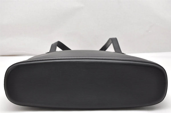 Authentic Louis Vuitton Epi Lussac Shoulder Tote Bag Black M52282 LV 4681K