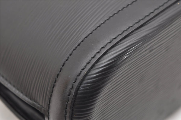 Authentic Louis Vuitton Epi Lussac Shoulder Tote Bag Black M52282 LV 4681K