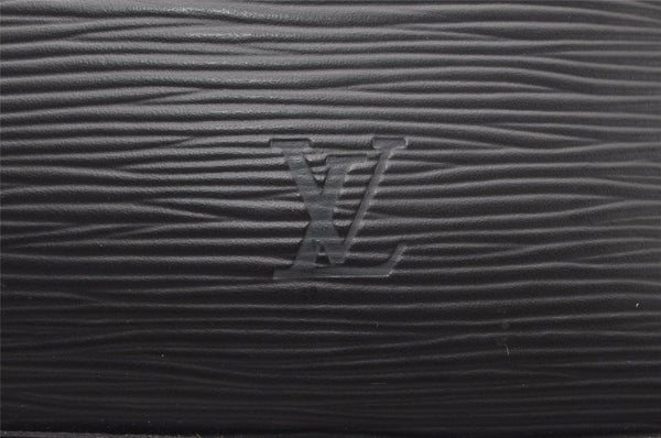 Authentic Louis Vuitton Epi Lussac Shoulder Tote Bag Black M52282 LV 4681K