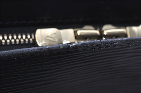 Authentic Louis Vuitton Epi Lussac Shoulder Tote Bag Black M52282 LV 4681K