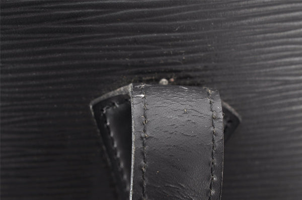 Authentic Louis Vuitton Epi Lussac Shoulder Tote Bag Black M52282 LV 4681K