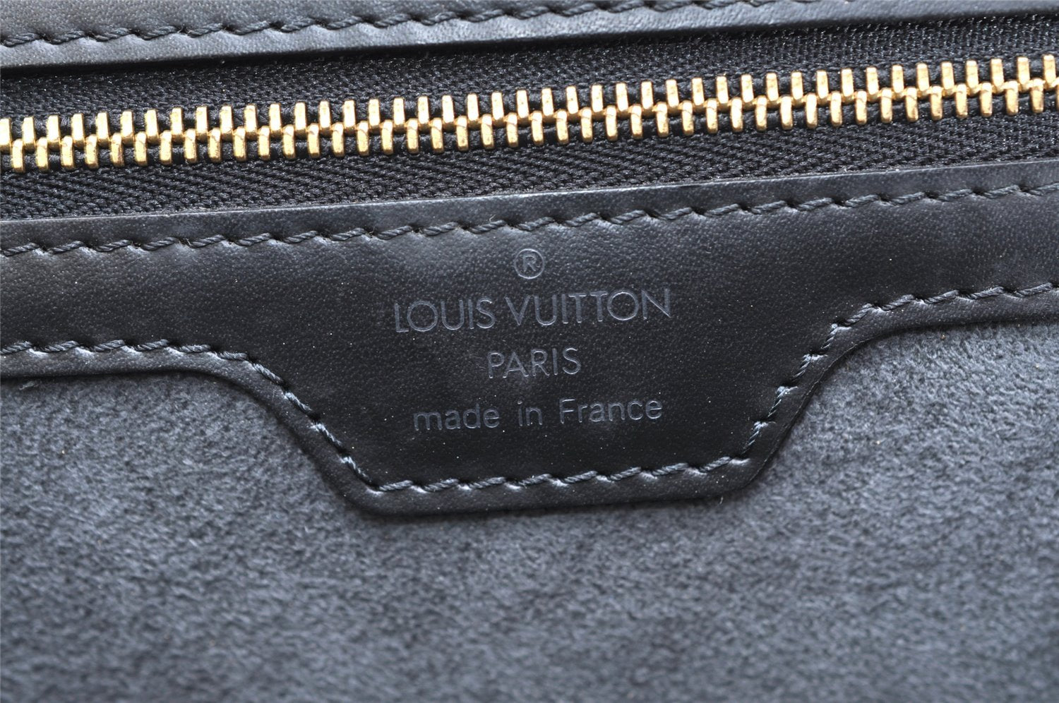 Authentic Louis Vuitton Epi Lussac Shoulder Tote Bag Black M52282 LV 4681K