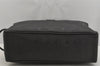 Authentic MCM Vintage Clutch Hand Bag Purse PVC Leather Black 4683J