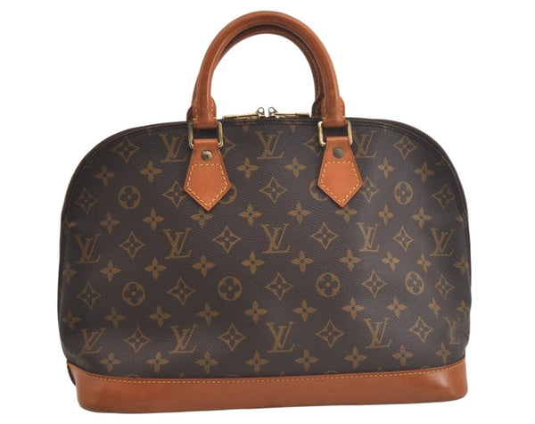 Authentic Louis Vuitton Monogram Alma Hand Bag Purse M51130 LV 4683K