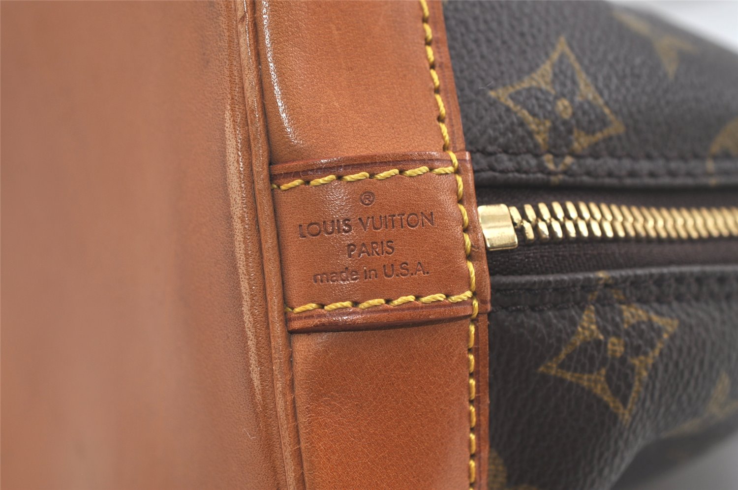 Authentic Louis Vuitton Monogram Alma Hand Bag Purse M51130 LV 4683K