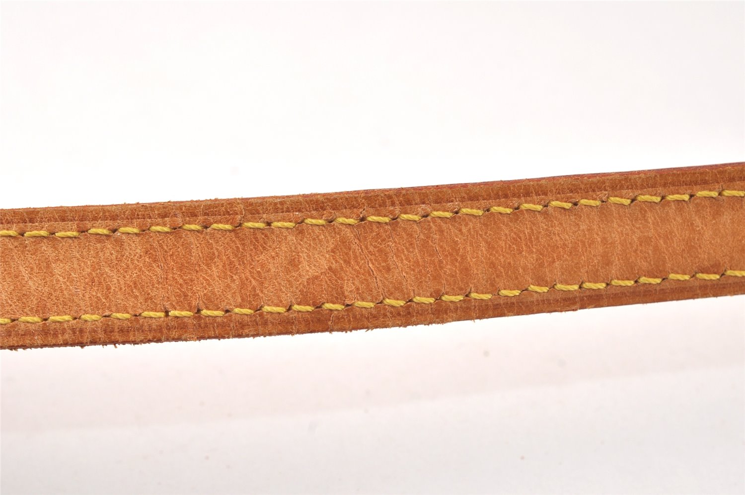 Authentic Louis Vuitton Leather Shoulder Strap Beige 39.2