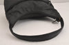 Authentic GUCCI Vintage Shoulder Hand Bag GG Nylon Leather 0018386 Black 4685J