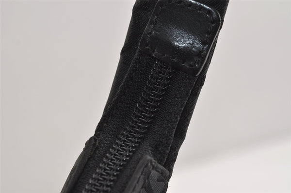 Authentic GUCCI Vintage Shoulder Hand Bag GG Nylon Leather 0018386 Black 4685J