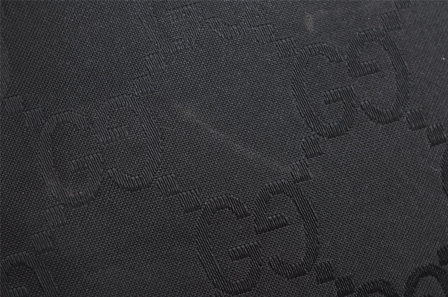 Authentic GUCCI Vintage Shoulder Hand Bag GG Nylon Leather 0018386 Black 4685J