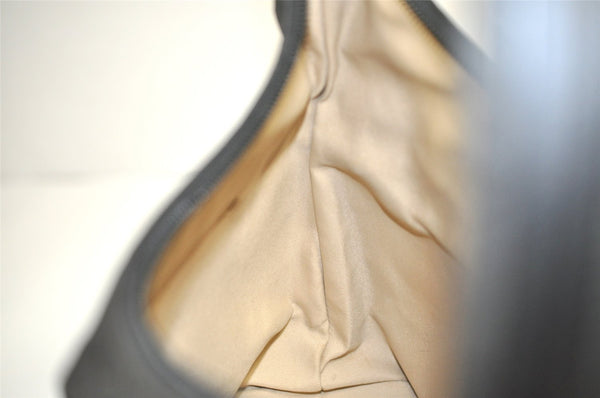 Authentic GUCCI Vintage Shoulder Hand Bag GG Nylon Leather 0018386 Black 4685J