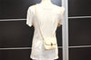 Authentic CELINE Macadam Blason 2Way Shoulder Waist Bag PVC Leather White 4686I