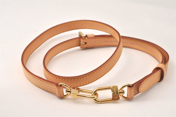 Authentic Louis Vuitton Leather Shoulder Strap Beige 39.8-47.2" LV 4687K